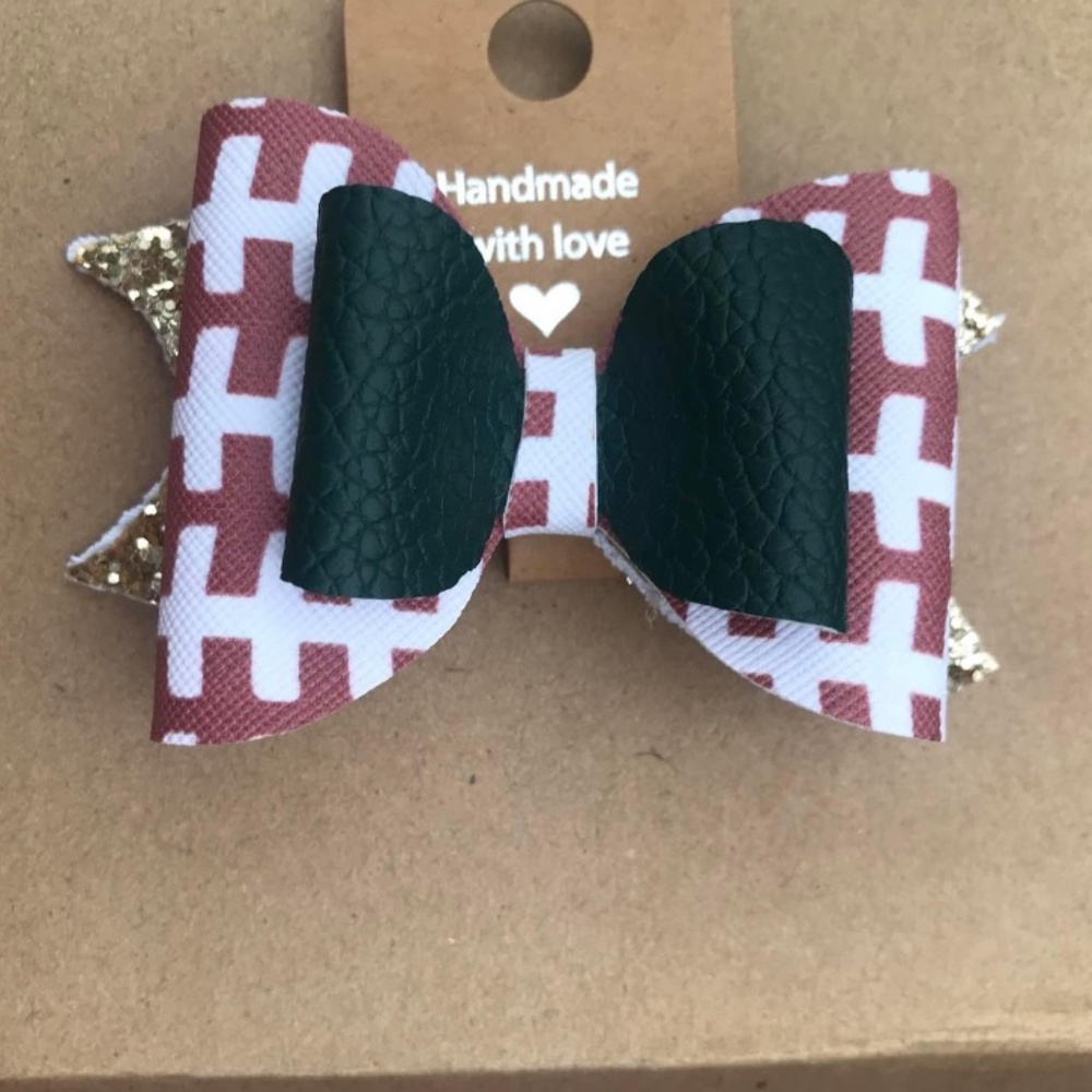 FauxLeather bow